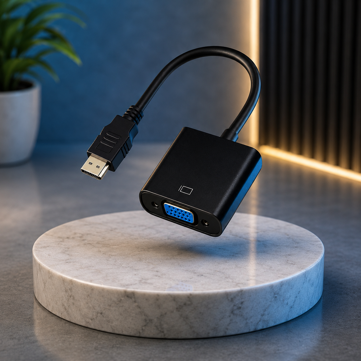 Without AUX audio HDMI to VGA converter